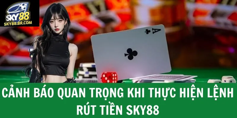 Cảnh báo quan trọng khi người chơi thực hiện lệnh rút tiền sky88